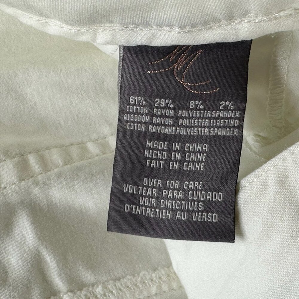 Melissa McCarthy Seven7 Jeans Womens 24 Pencil Slimming Silhouette Denim White - Picture 11 of 14